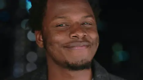 Beer rooftop party and portrait of black man