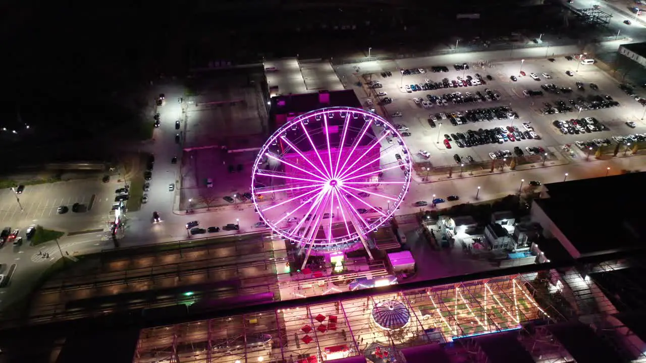 Ferris wheel at Nigh Aerial Set Louis