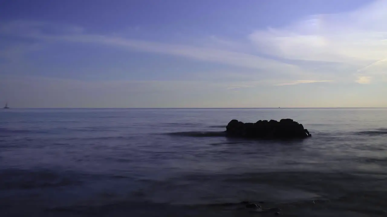 Time lapse of ocean waves