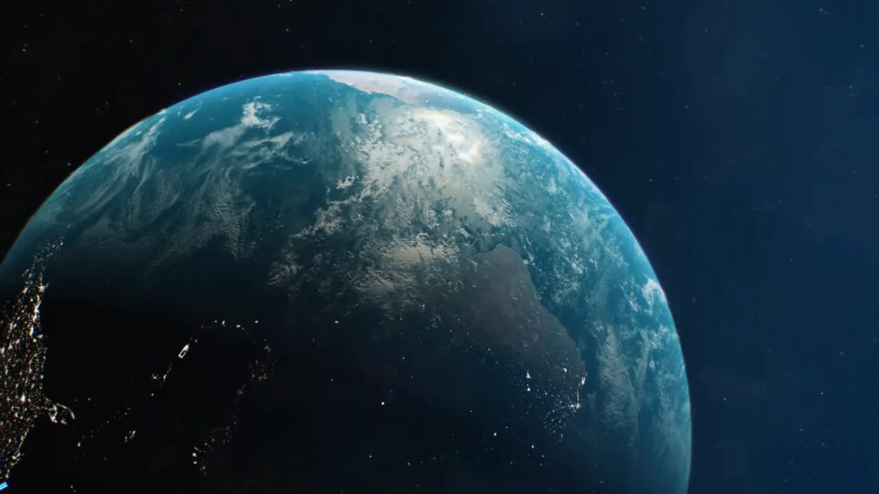 Cinematic Style Realistic Planet Earth Reveal