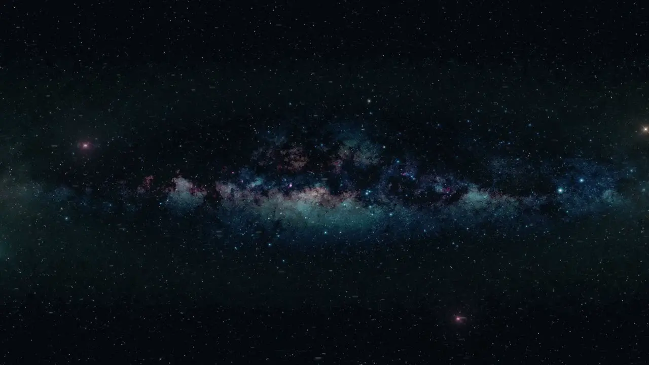 Side View of Travelling Through the Stars at Warp Speed for VFX Compositing