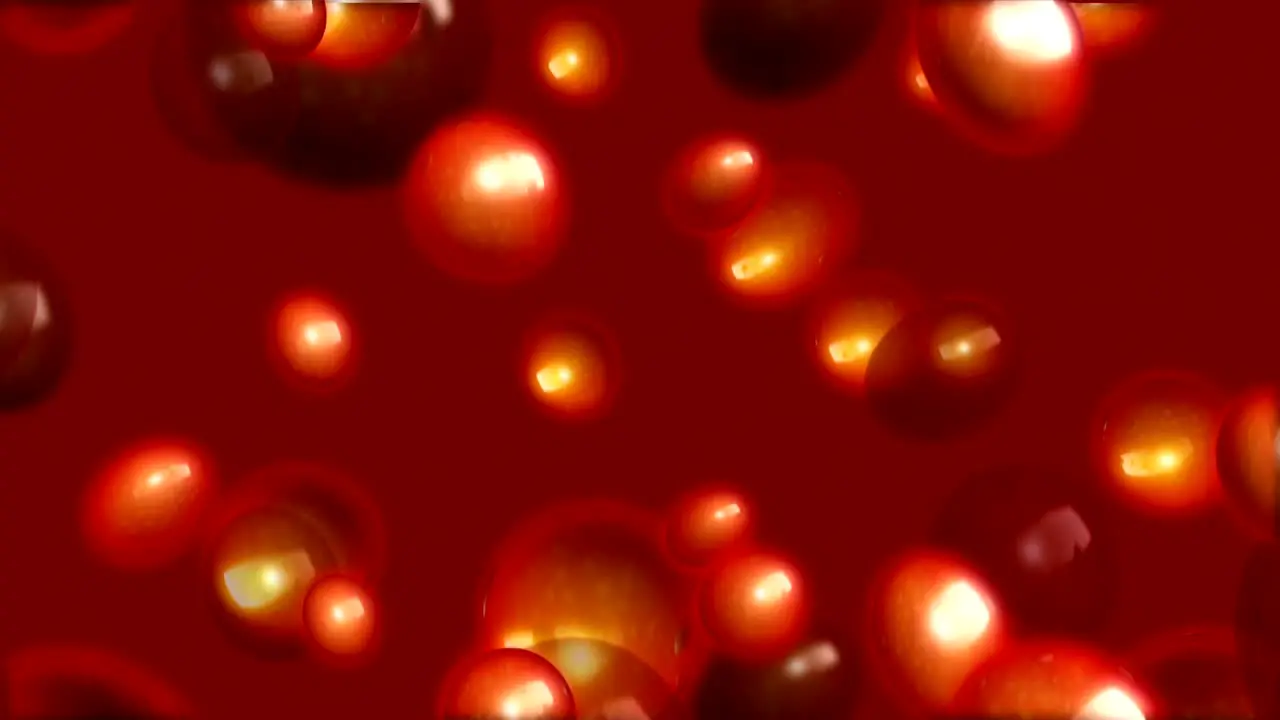 Red Particles Blobs Motion Background