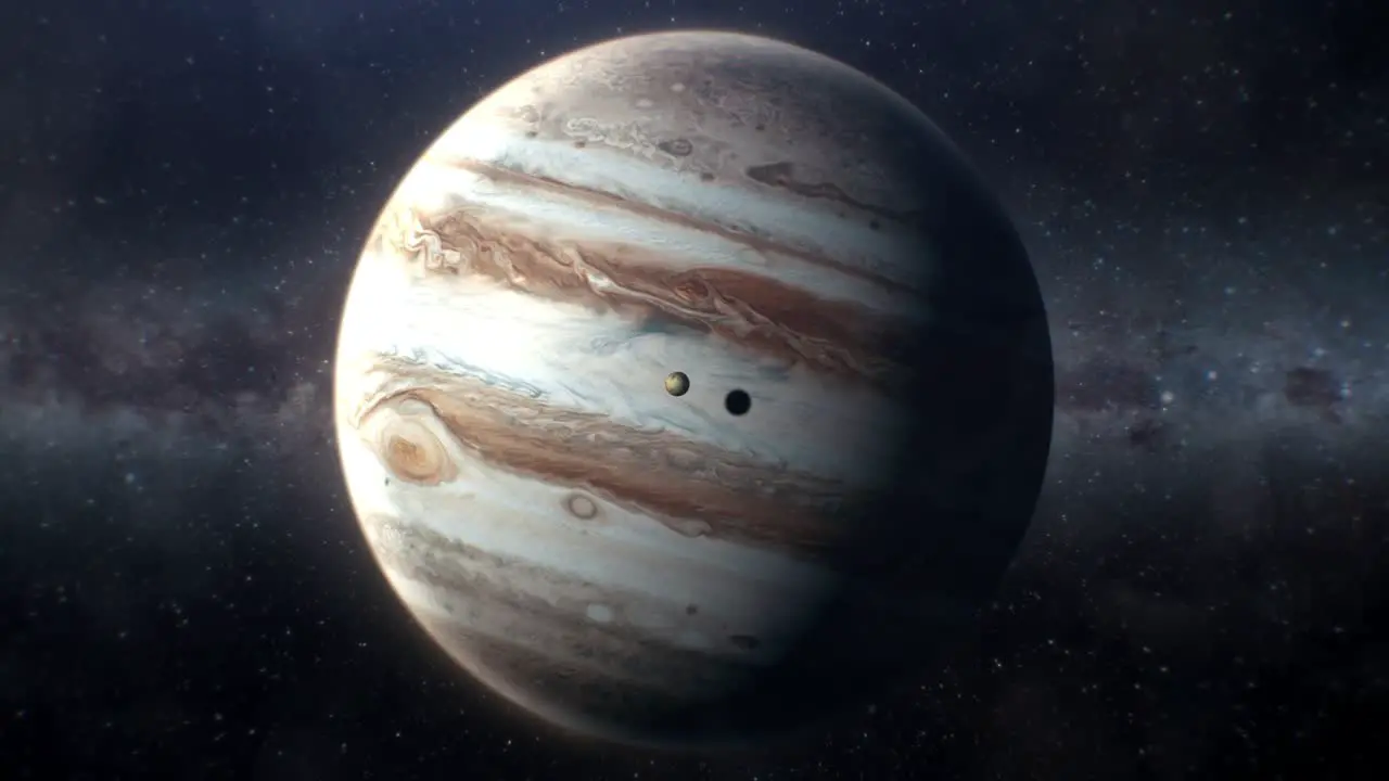 Approaching the Gas Giant Jupiter and its Moon Io