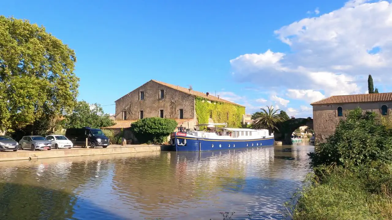 Somail France one of the beauty spots on the Canal Du Midi