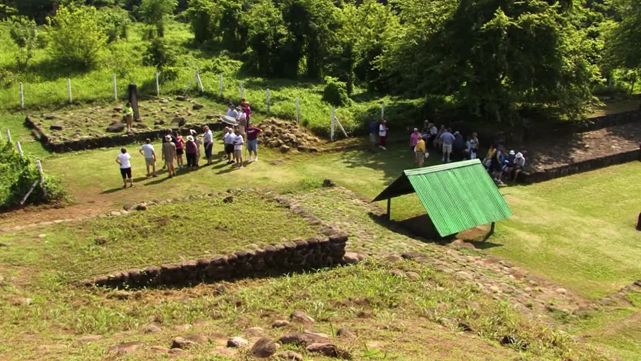 Izapa archeological site in Mexico tourists visiting the site