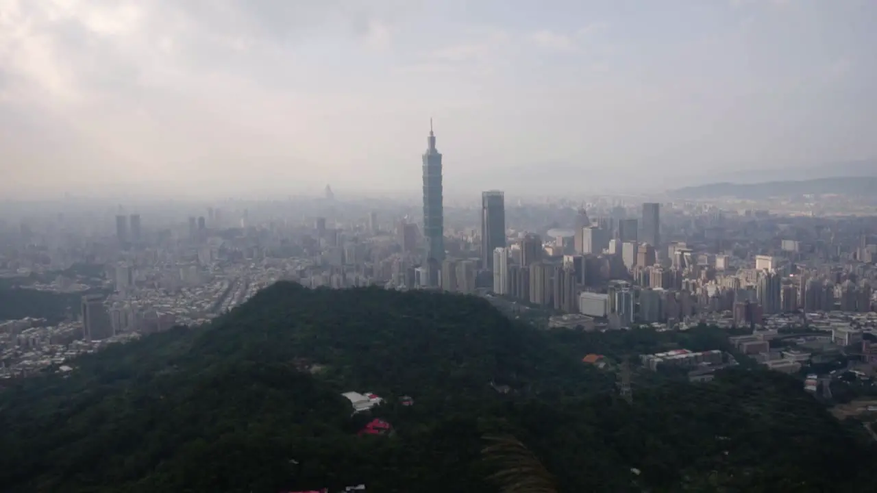 Timelapse from a nice view point above taipei