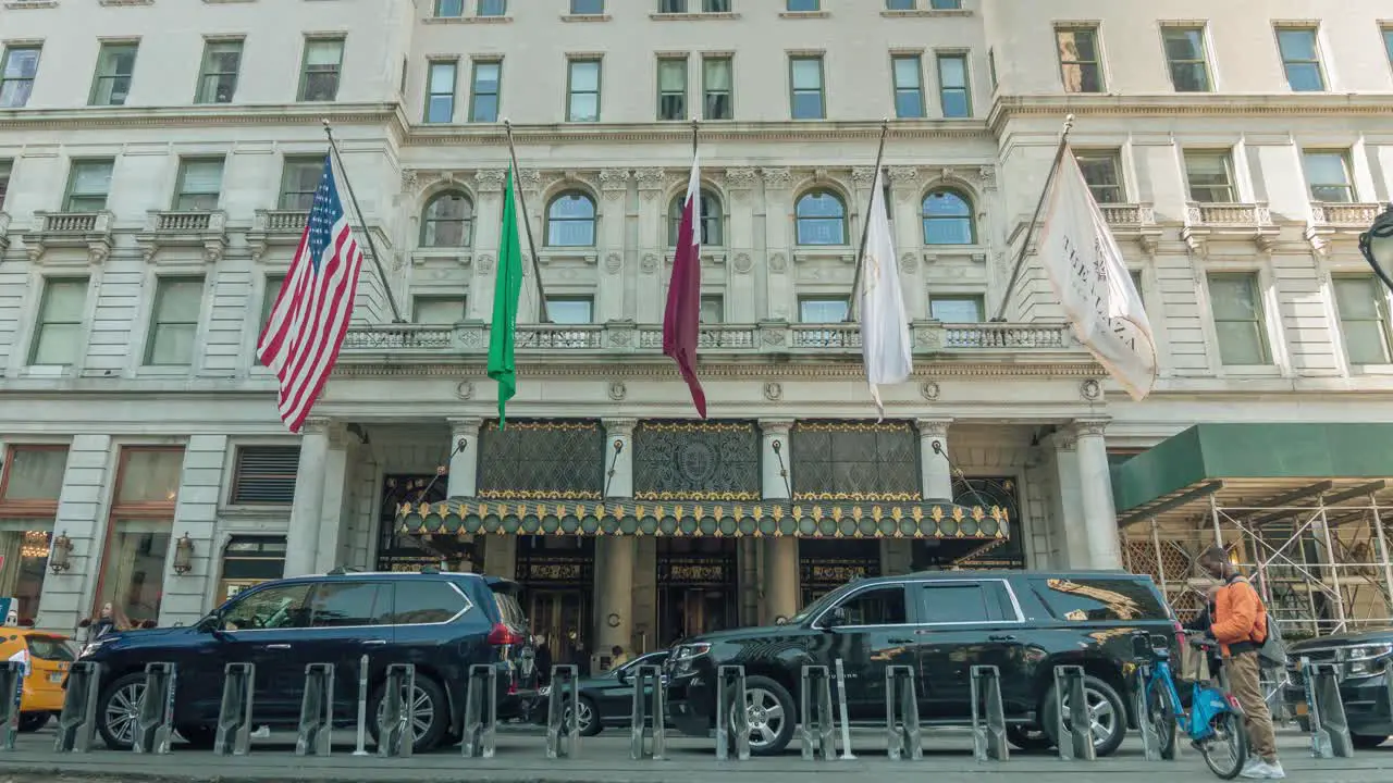 Time Lapse of The Plaza Hotel in Manhattan