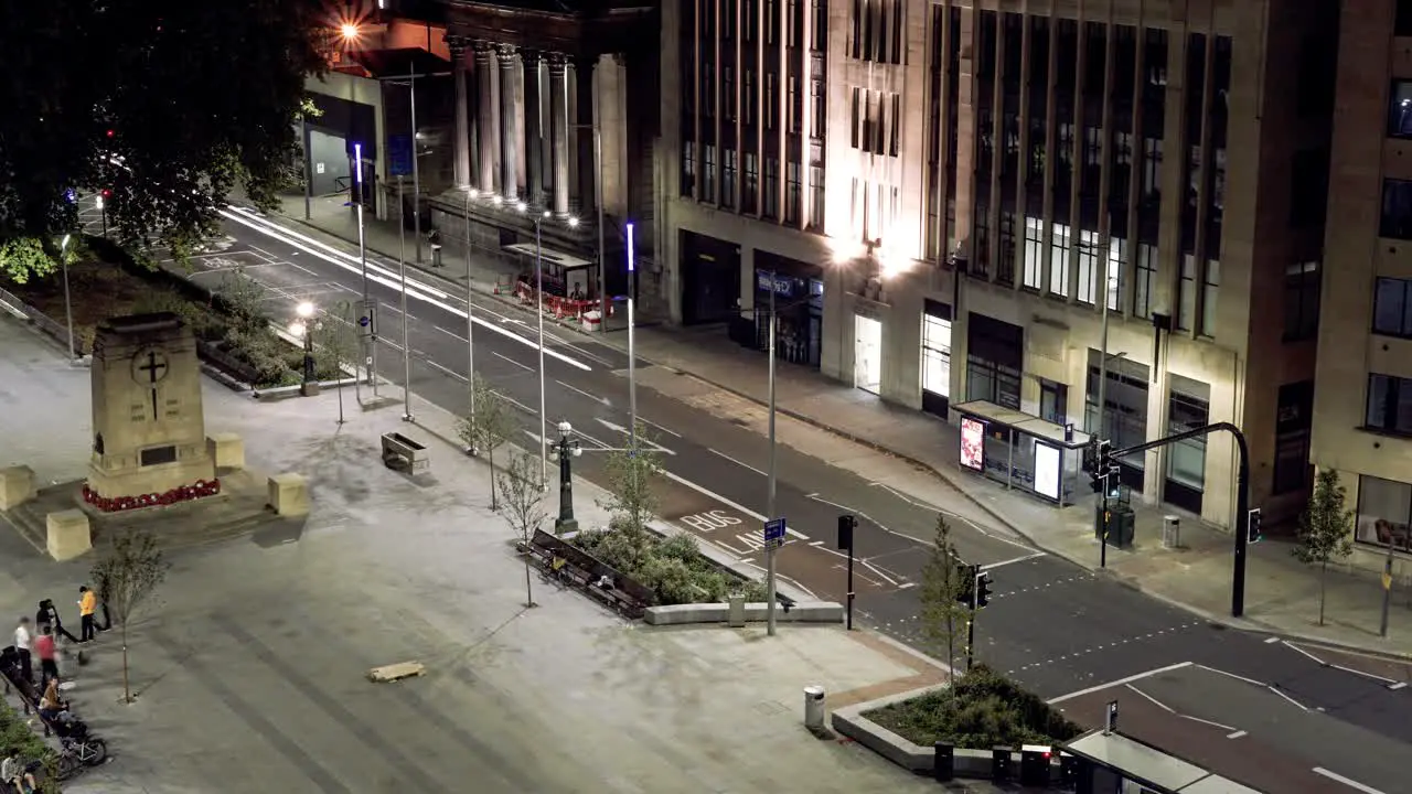 Night time lapse zoom of the new Bristol City Centre