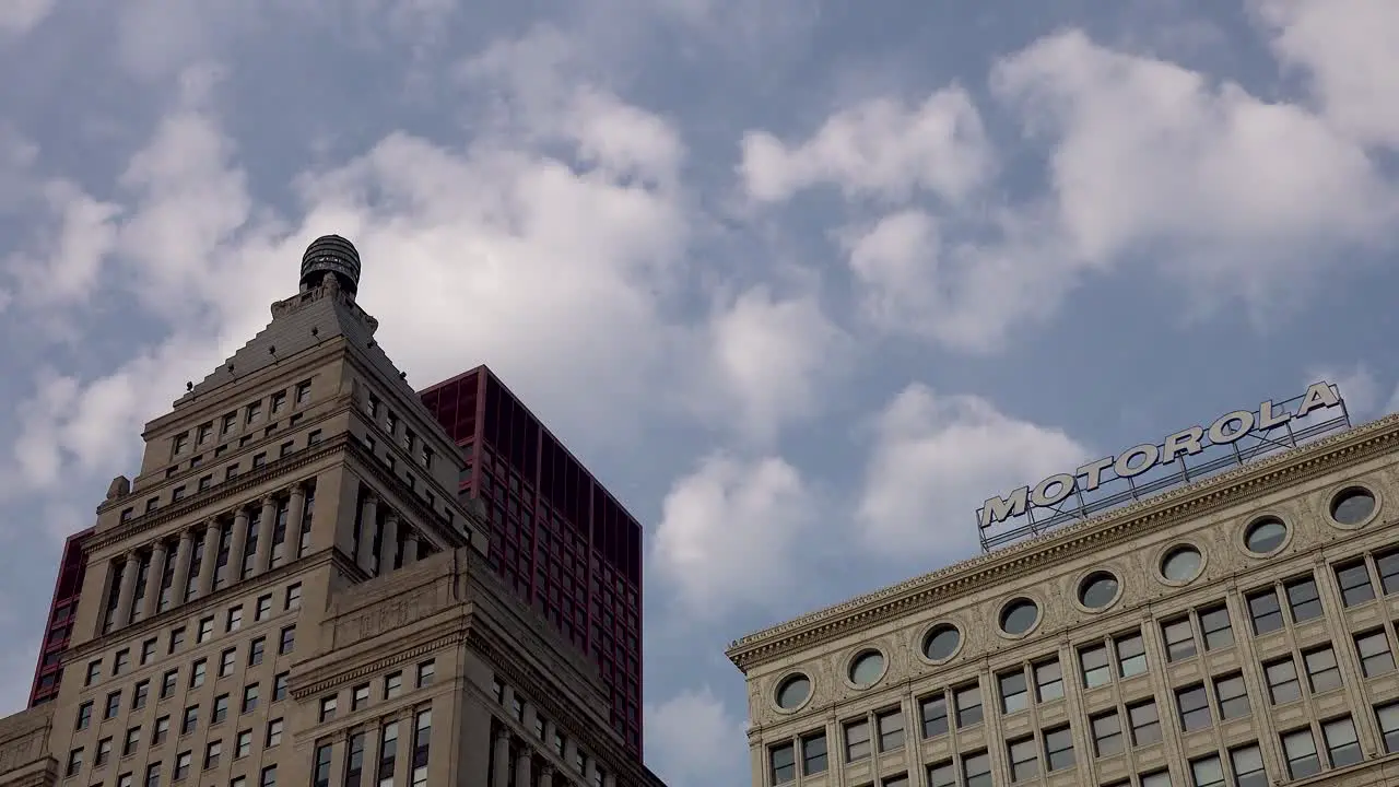 Cityscape Timelapse of Clouds Over Skyscrapers