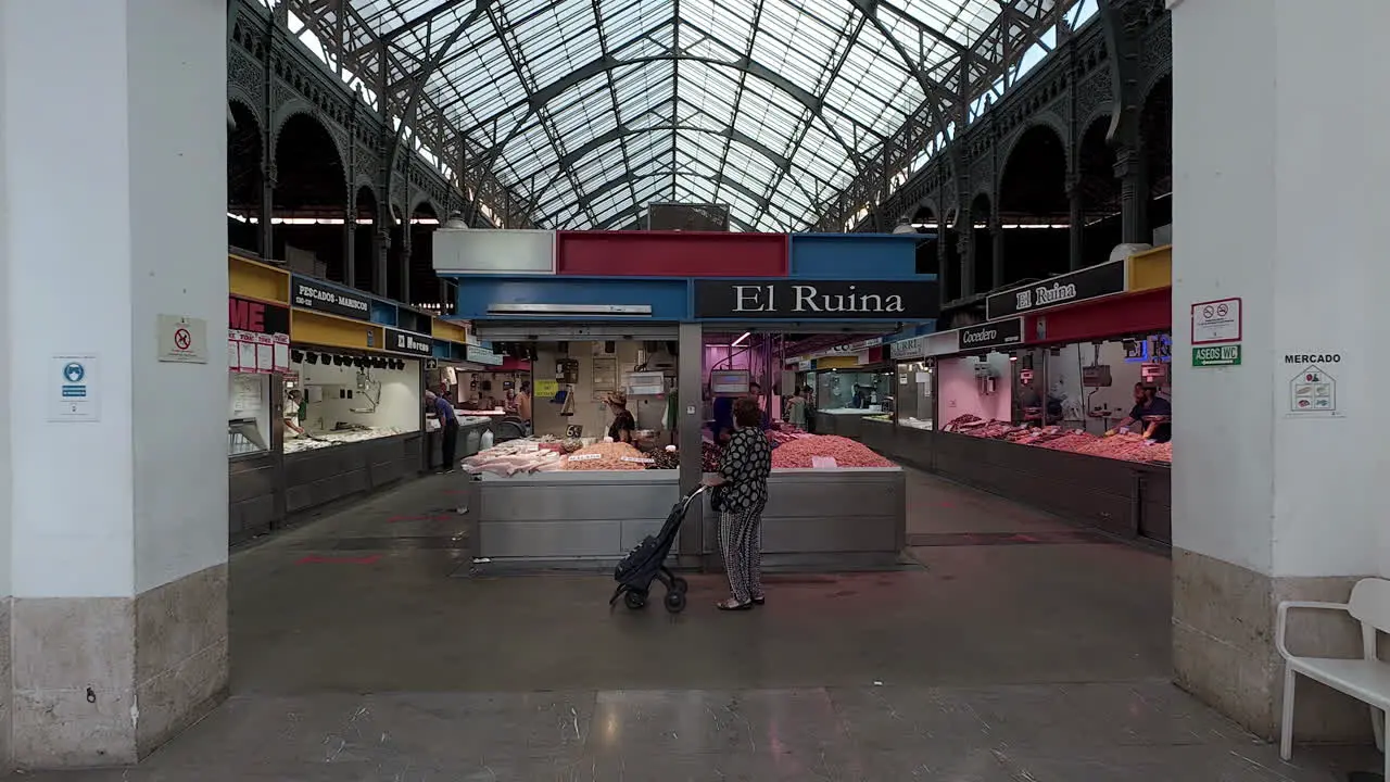 Entering the central market of Atarazanas in the city of Malaga Spain