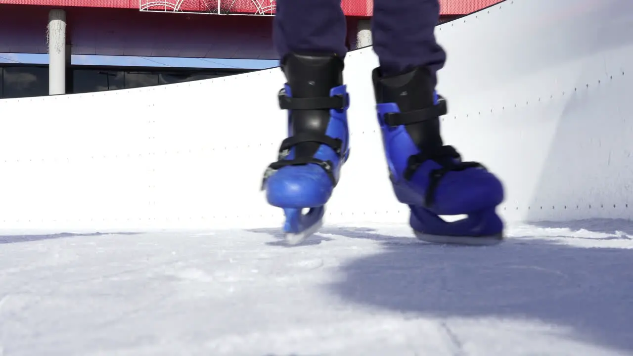 Skating close up on a sunny day