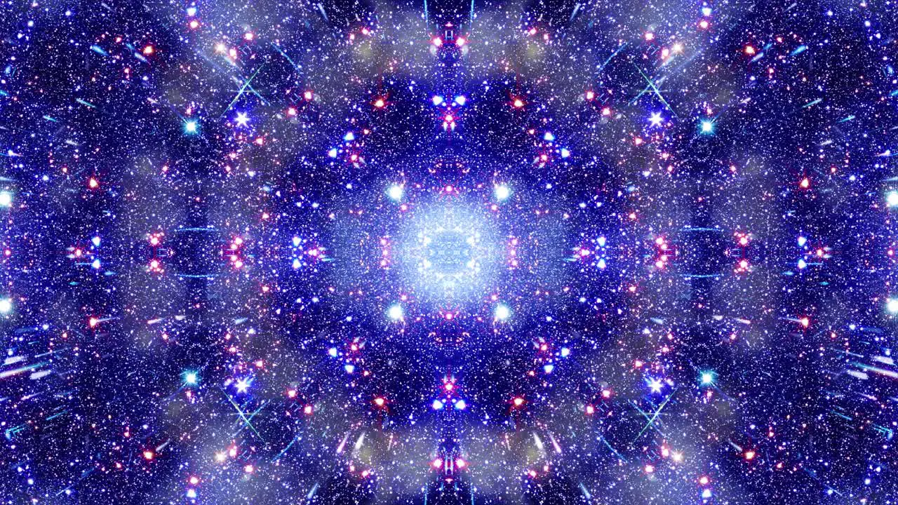 Multidimensional Space Travel Star Field Kaleido (Loop)