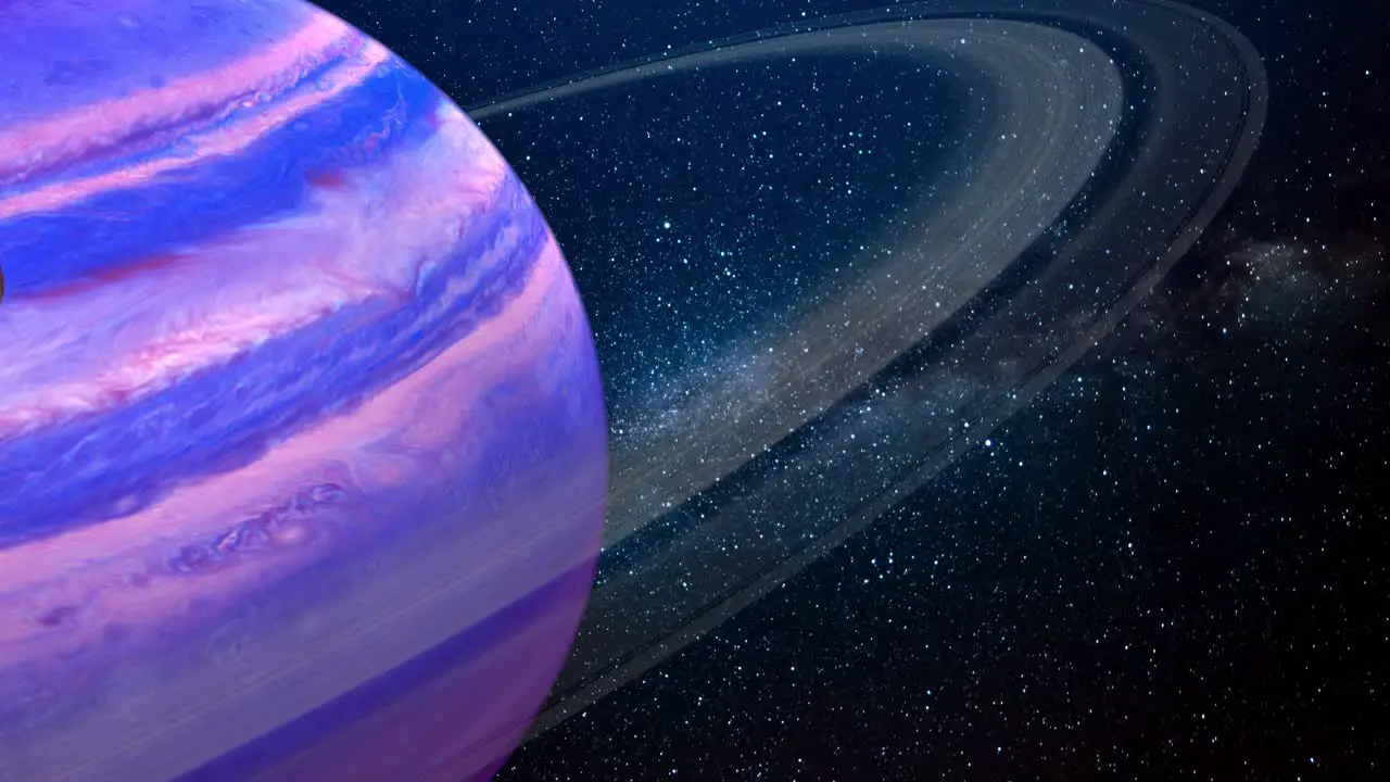 3D Rendering of fictional alien gas planet