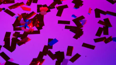 Close Up Of Sparkling Confetti On Floor Of Nightclub Bar Or Disco With Flashing Strobe Lighting 3