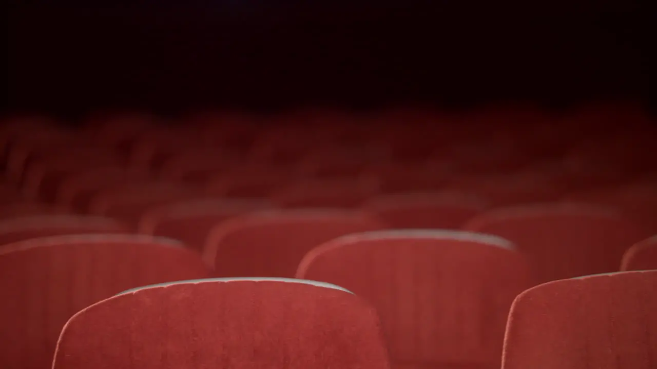 Empty cinema chair before premiere