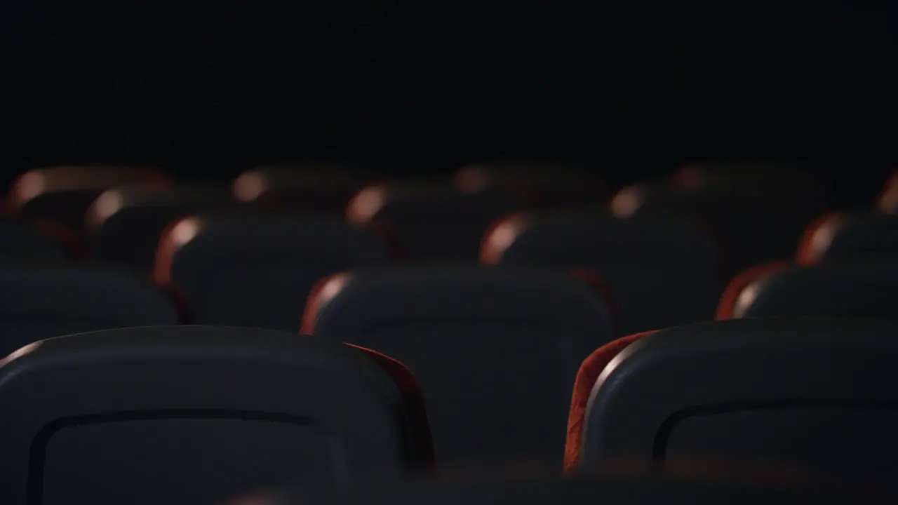 Empty comfortable seats in the cinema