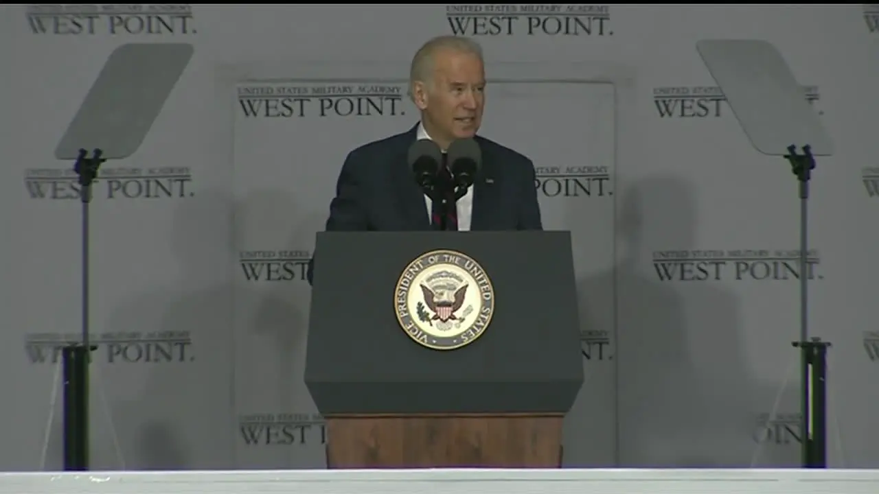 Vice President Joe Biden And Cadets At West Point Military Academy Graduation And Commencement Ceremonies 3