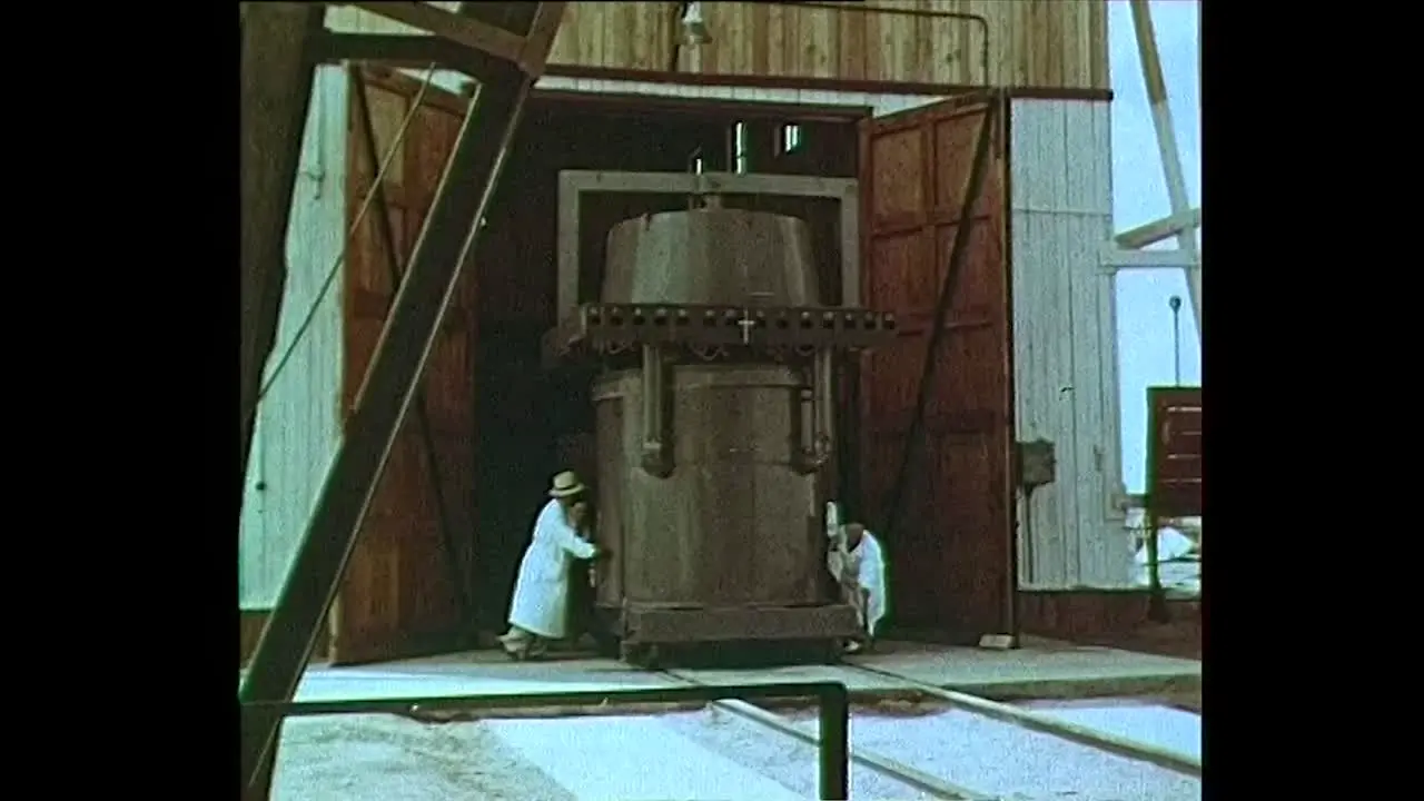 1956 Soviet Nuclear Scientists Transporting Bomb to Tower