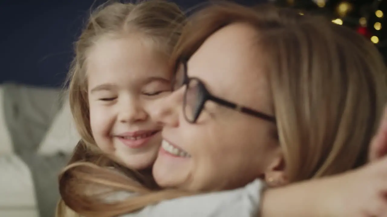 Video of grandma giving her granddaughter a Christmas gift