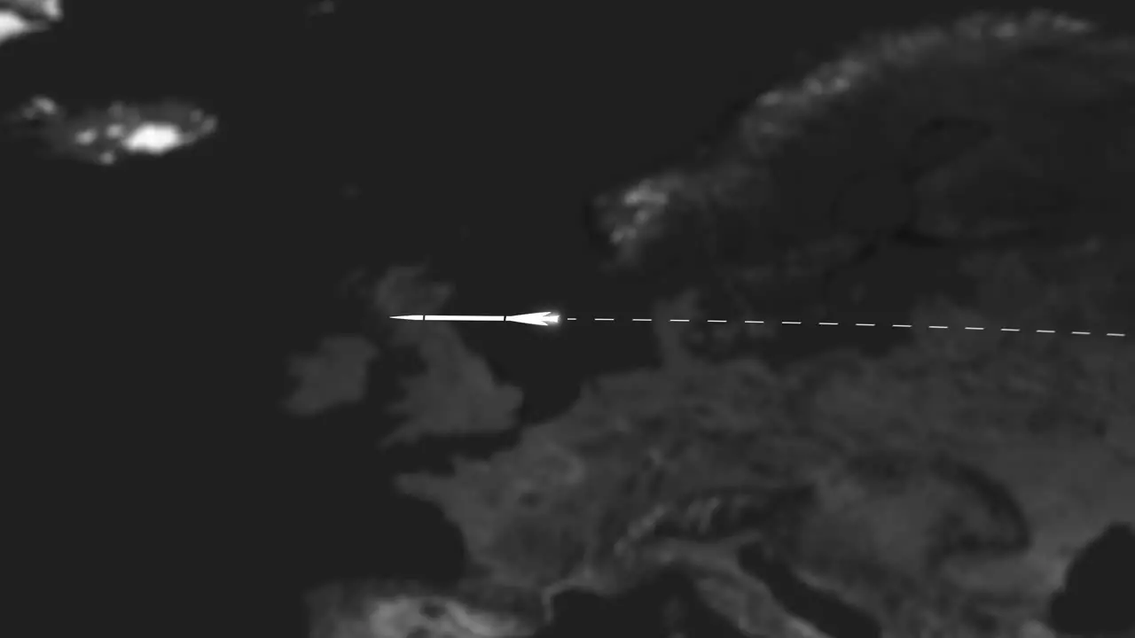 Satellite rocket and tracking an air strike