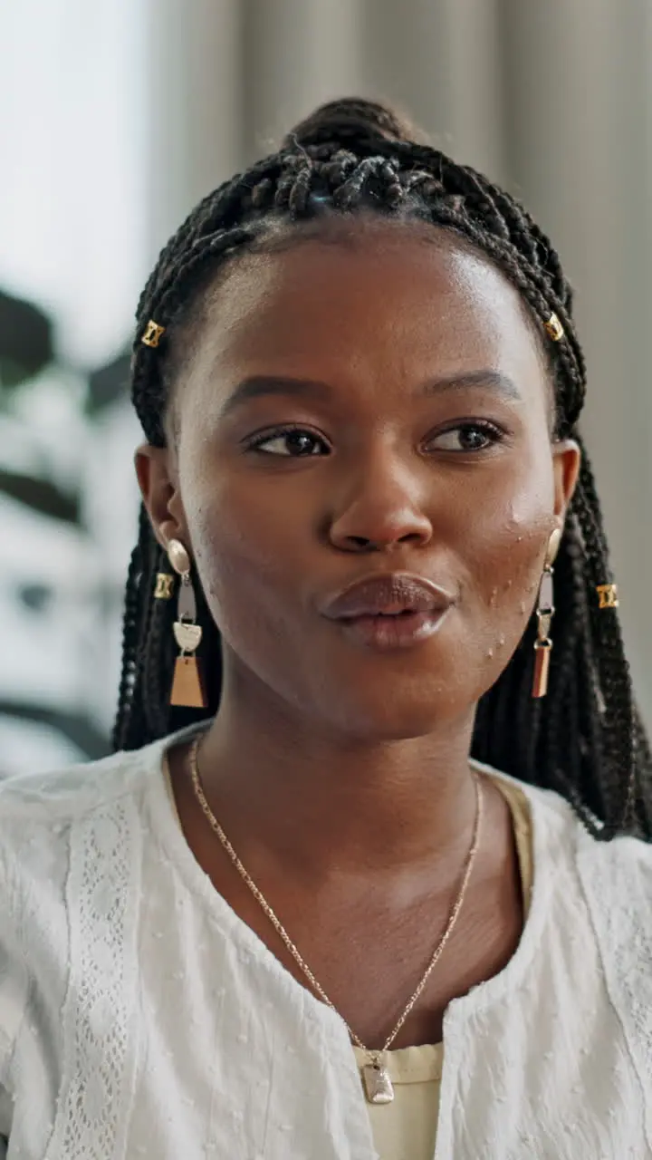 Black woman eating and chocolate as dessert