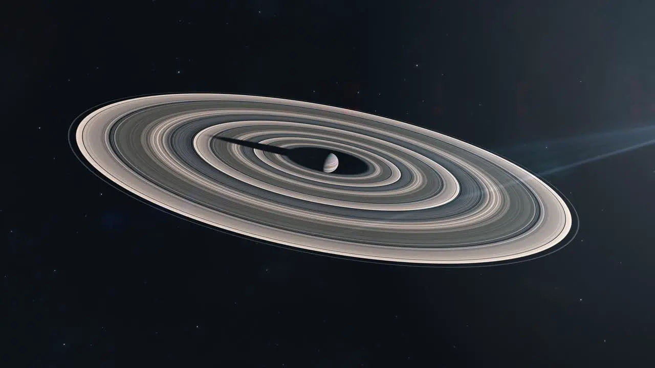 Gas Giant Exoplanet with Massive Saturn-Like Ring System