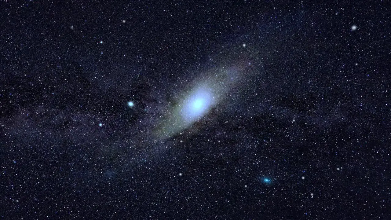 Travelling Universe Galaxy Animation With Stars