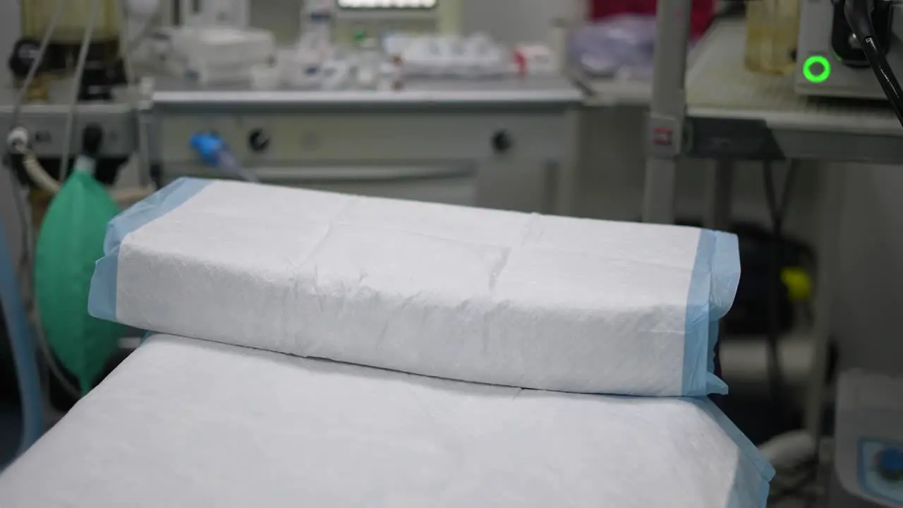 hospital bed in operating room operating room operating room pillow