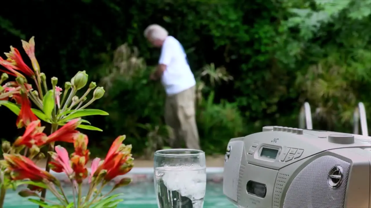 A Man Suffers From Heatstroke While Working In His Garden