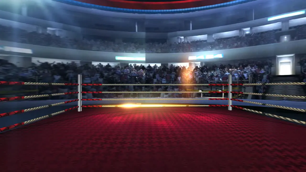 3D Virtual Studio Boxing Ring Set Background