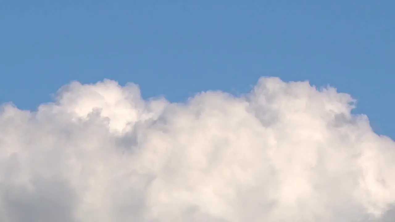 White clouds move fast in the sky time lapse