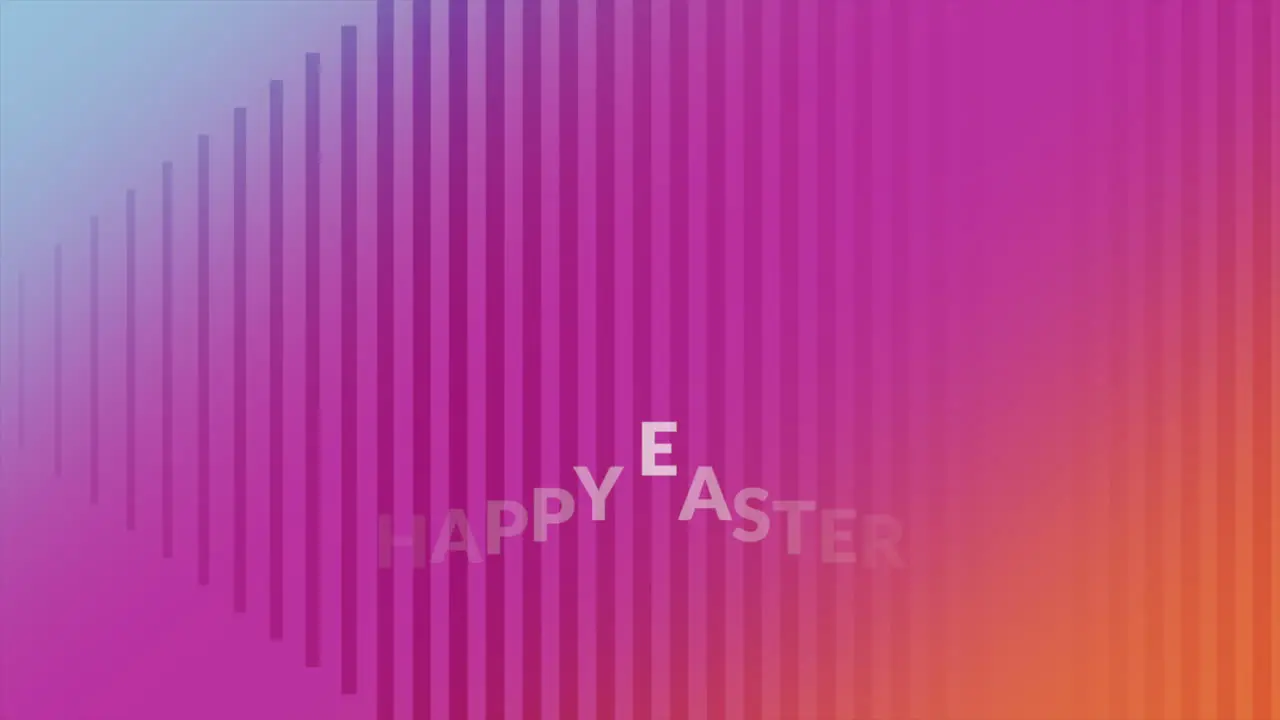 Colorful easter background with Happy Easter text