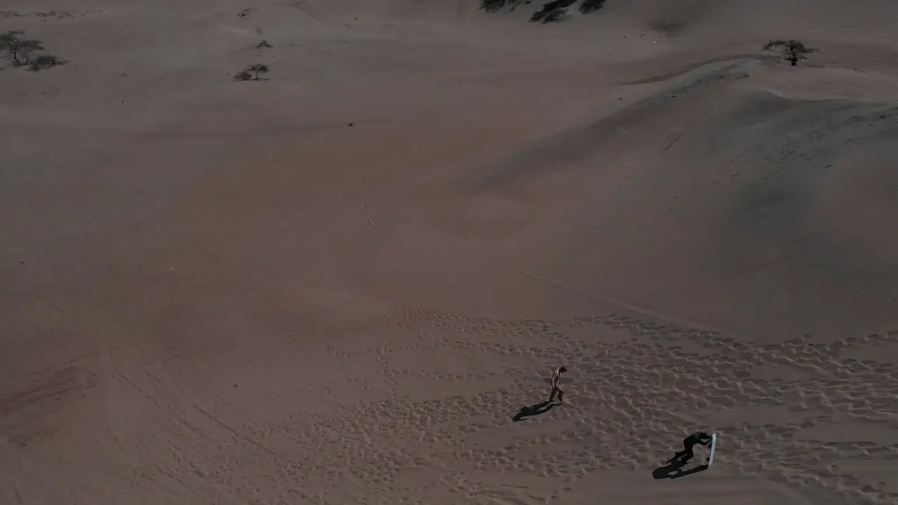 Huacachina Peru desert drone aerial