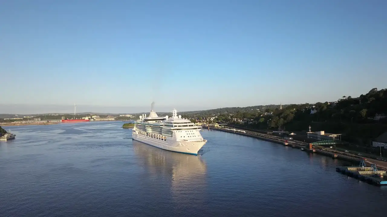 GTS Brilliance of the Seas docking in Cobh Co