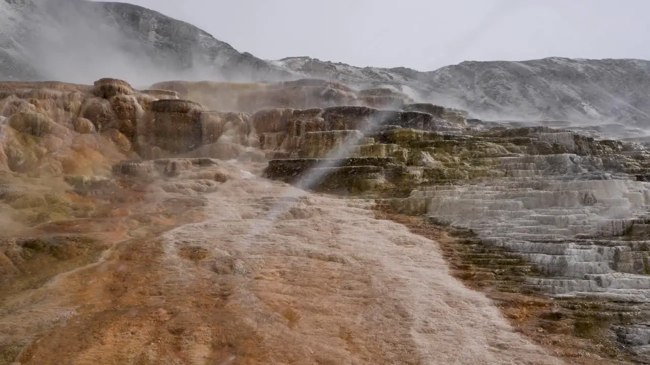 View of Mammoth Hot Spring Terraces