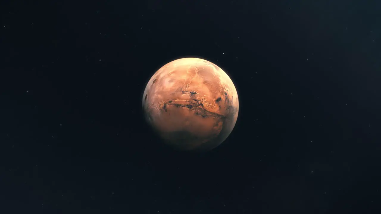 Slowly Approaching Mars the Red Planet