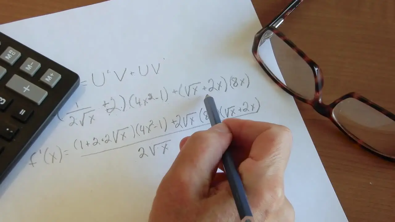 Mathematician is working with a specific calculus equation to sole a problem