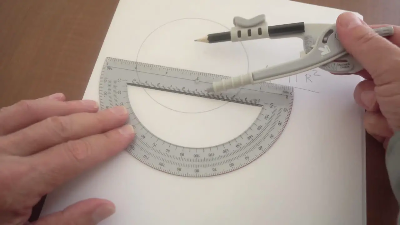 Mathematician is demonstrating the formula for area of a circle 