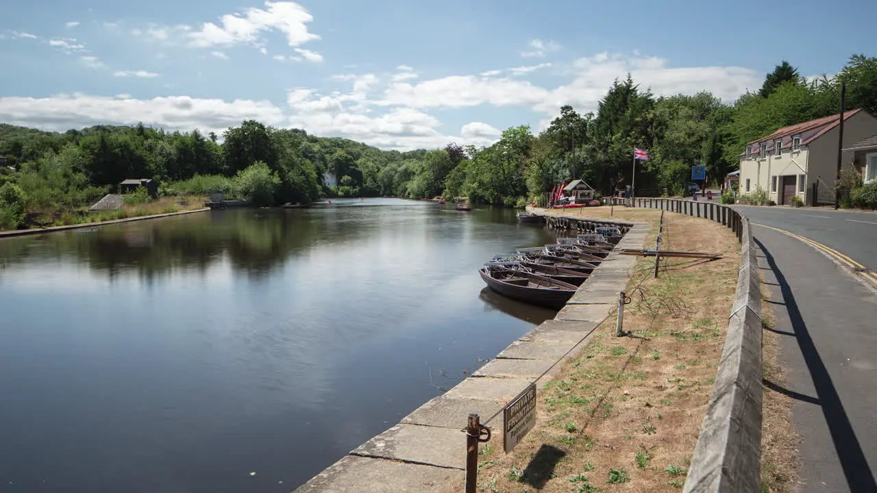 Ruswarp Pleasure Boats  Timelapse River Esk