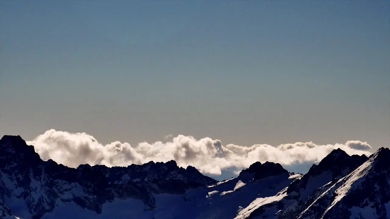 zooming in view of mountains