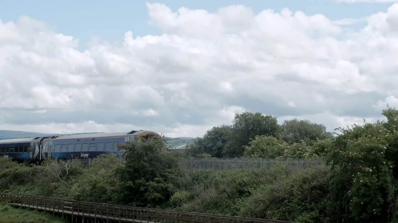 Passenger train to Inverness from north