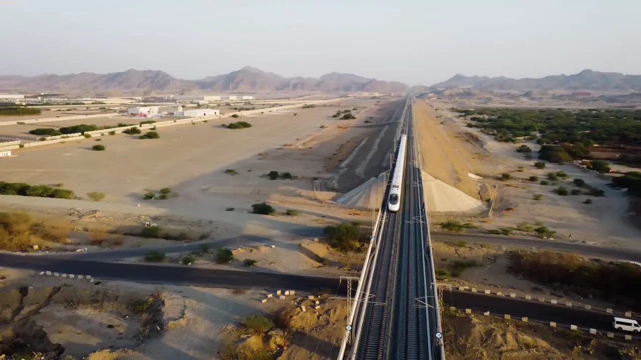 Bullet train all the way to Meccah from Jeddah city in Saudi Arabia