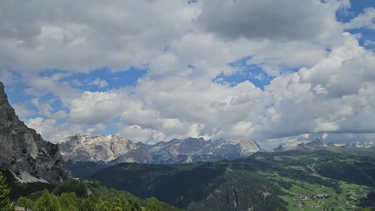 Timelapse video of valley in Italian Dolomites