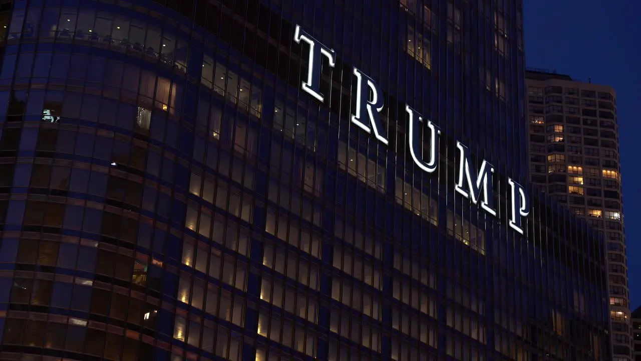 trump hotel chicago editorial shot