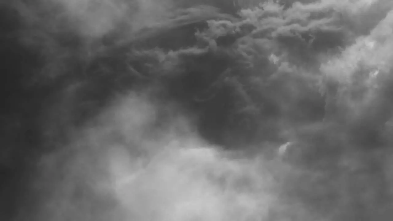 4k view of dark cumulonimbus clouds in the sky during a thunderstorm