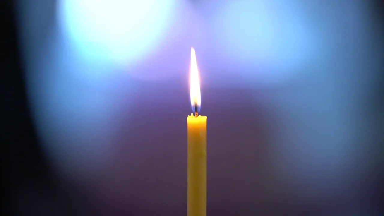 details of burning candle