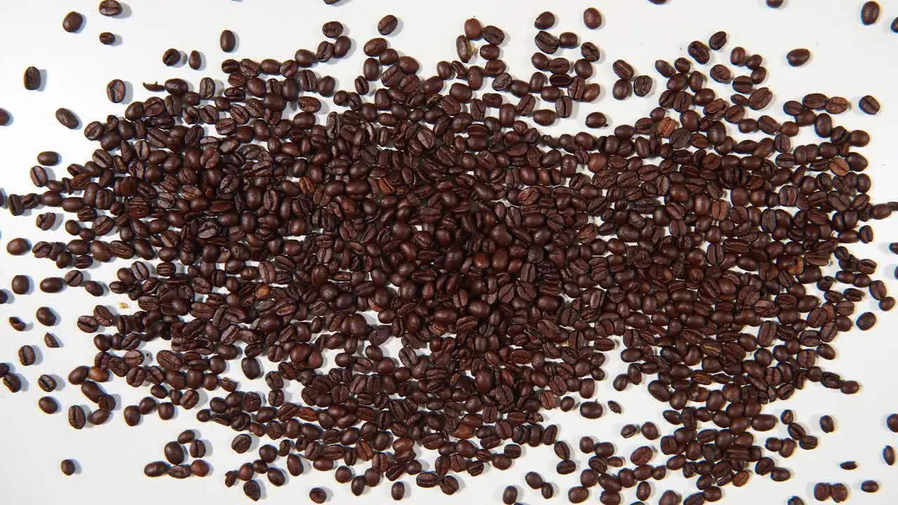 Heart of roasted coffee beans