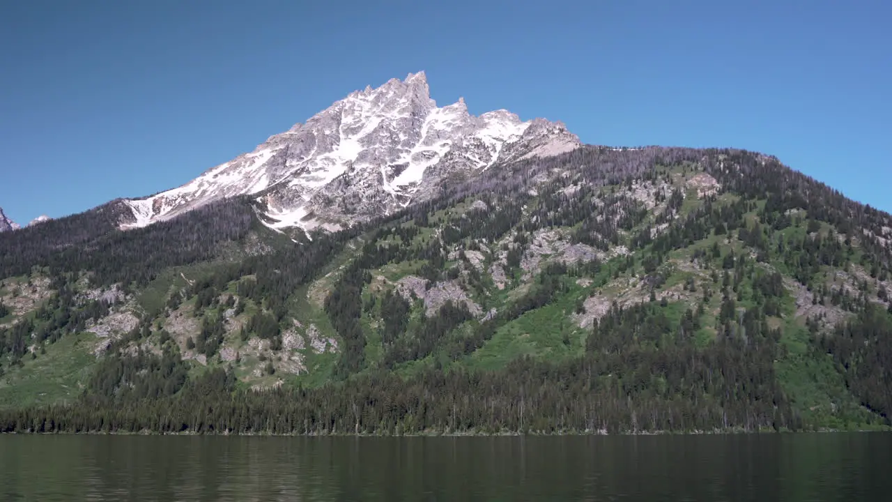 View from Jenny Lake of the Grand Teton Mountains