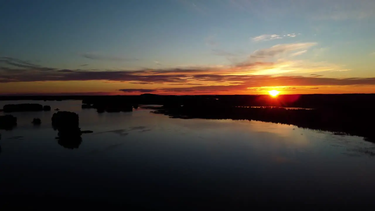 A drone shot made at the Pieni Onkamo lake in Finland-1