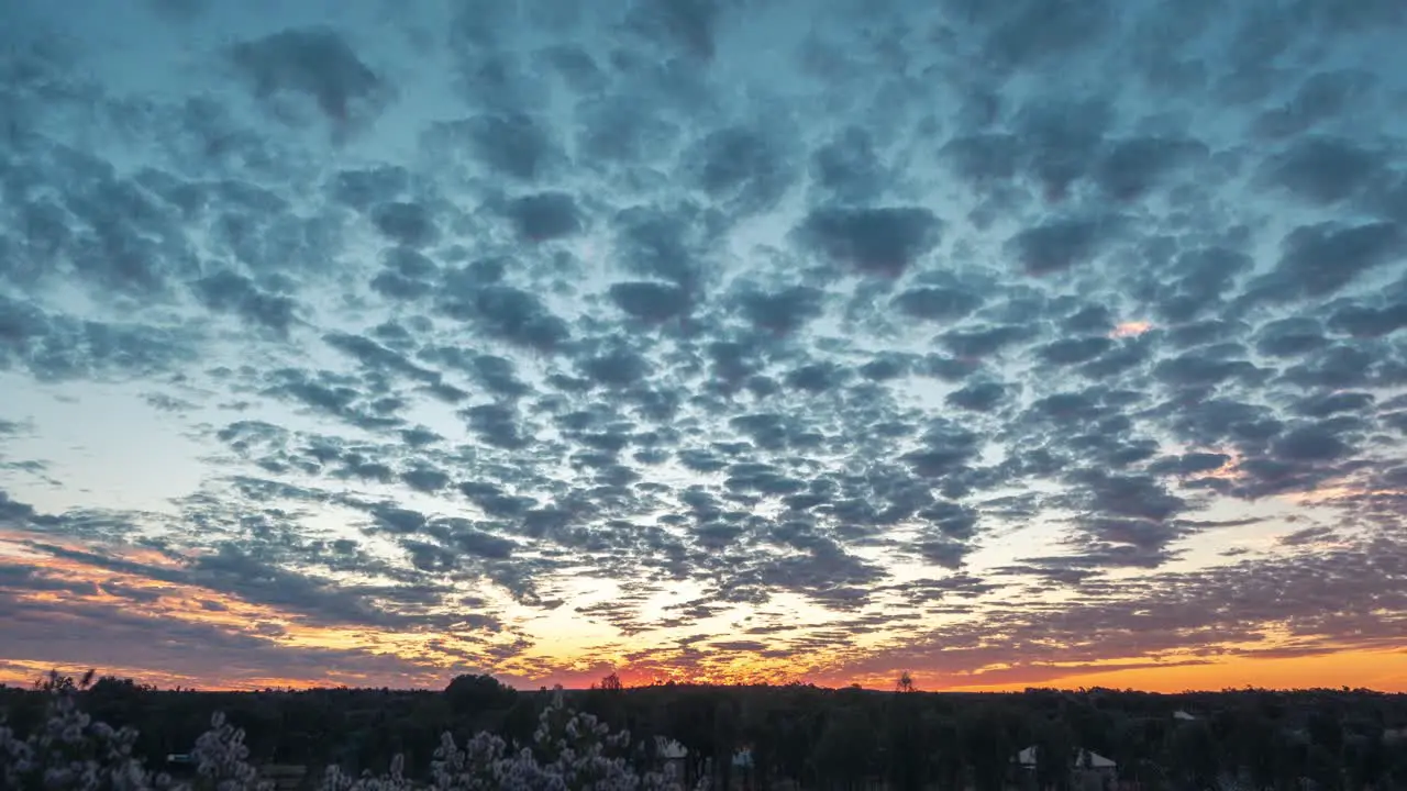 A vivid colourful sunset taken in the Australian Outback in the Northern Territory